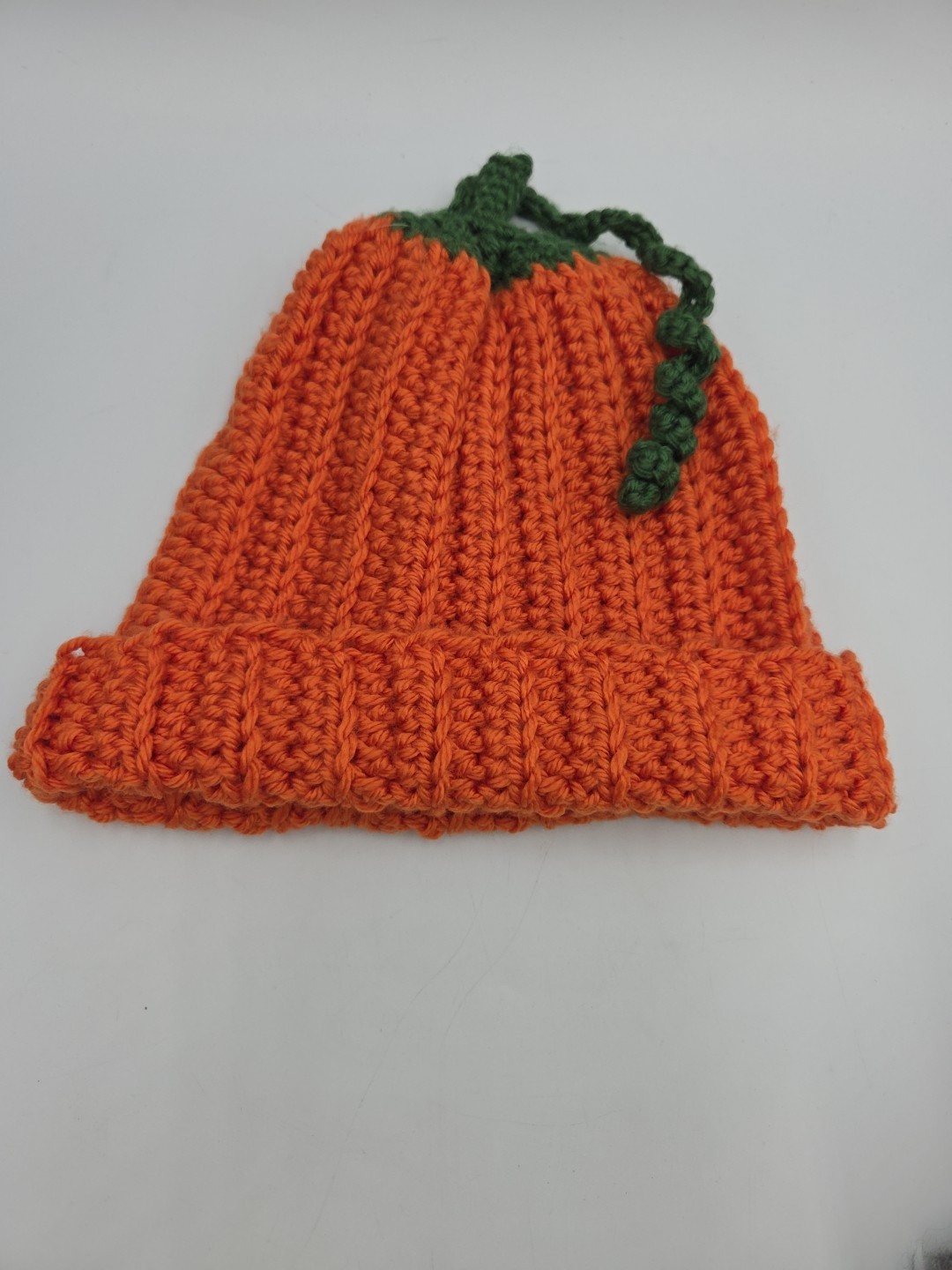 Handmade Crocheted Child's/ Adults Pumpkin Hat  NEW