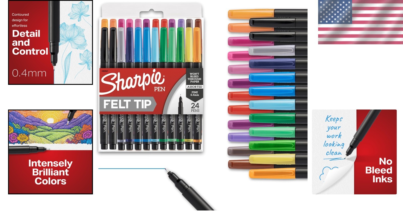 Sharpie Felt Tip Pens-