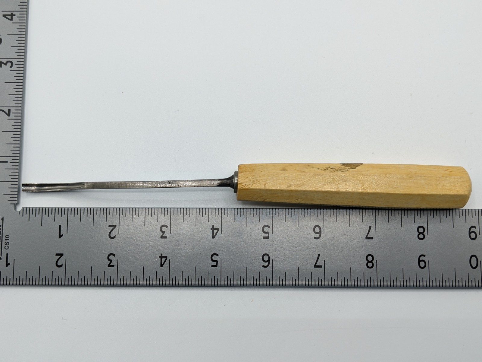 Vintage European Spoon Gouge – Deep Hollowing Tool – Hand Forged