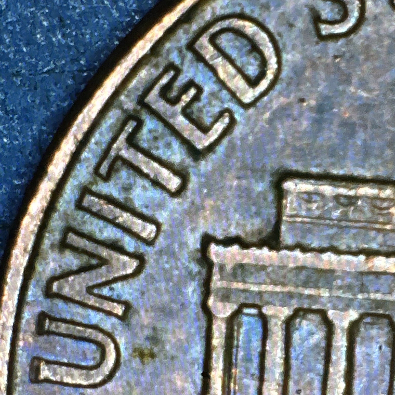 1960 D Mint Error Lamination Lincoln Memorial Cent Nice Red Brown, DDR
