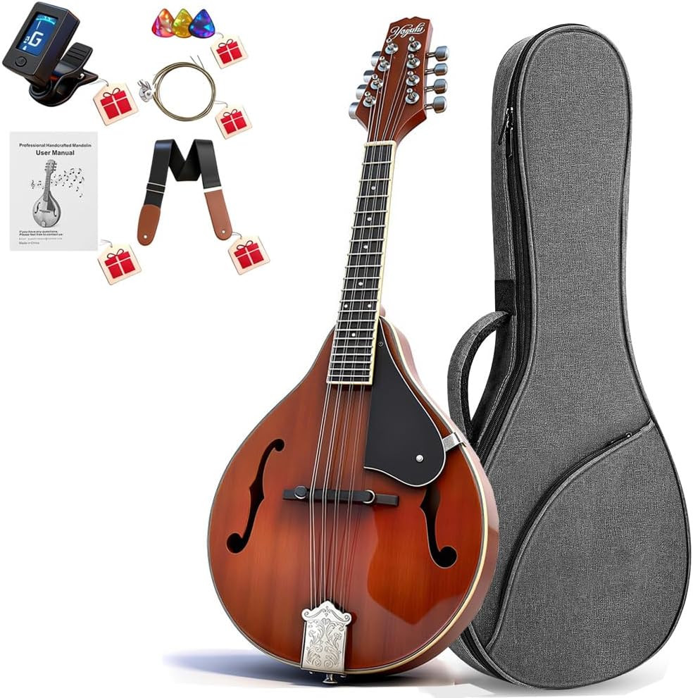 Mandolin Musical Instrument a Style, Acoustic Mandolin Instrument Kit Italian 8