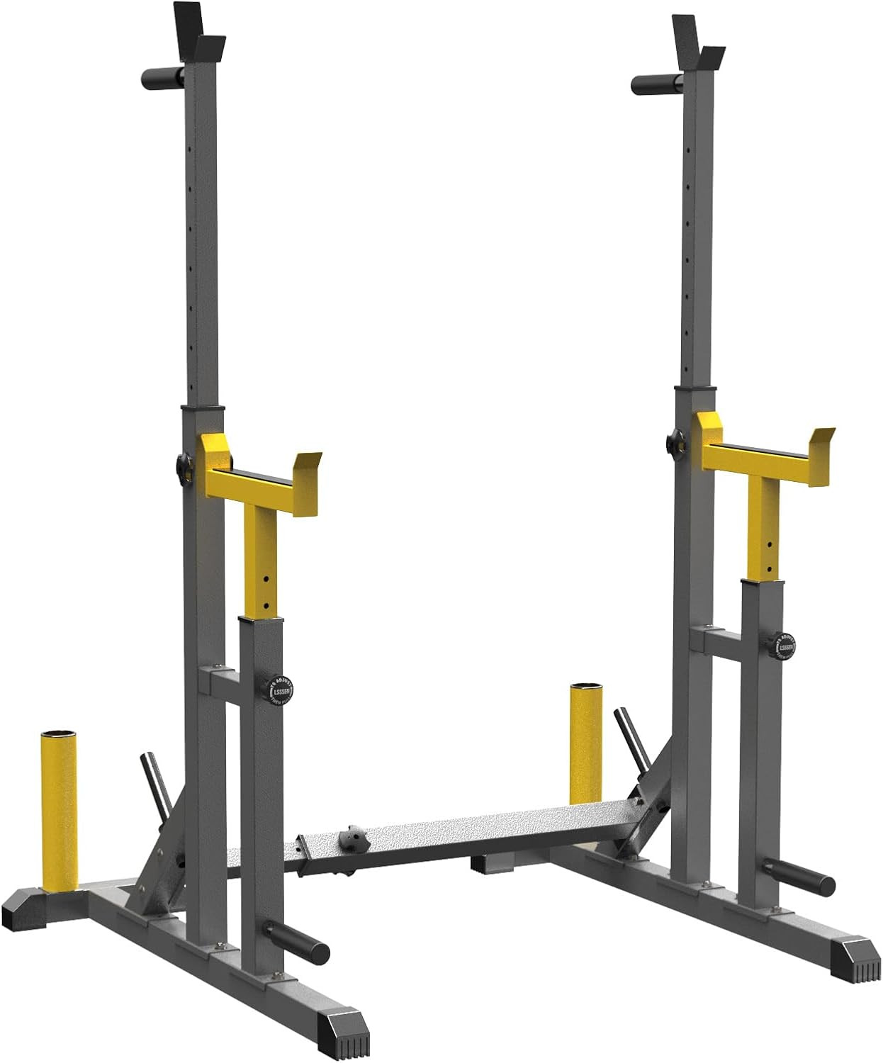 K Kingkang Adjustable Squat Rack,Multi-Function Barbell Rack for Weight Lifting