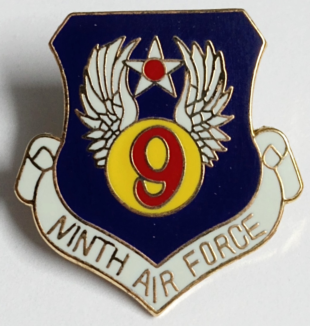 United States US 9th Air Force USAF Enamel Lapel Hat Military Pin USA NEW
