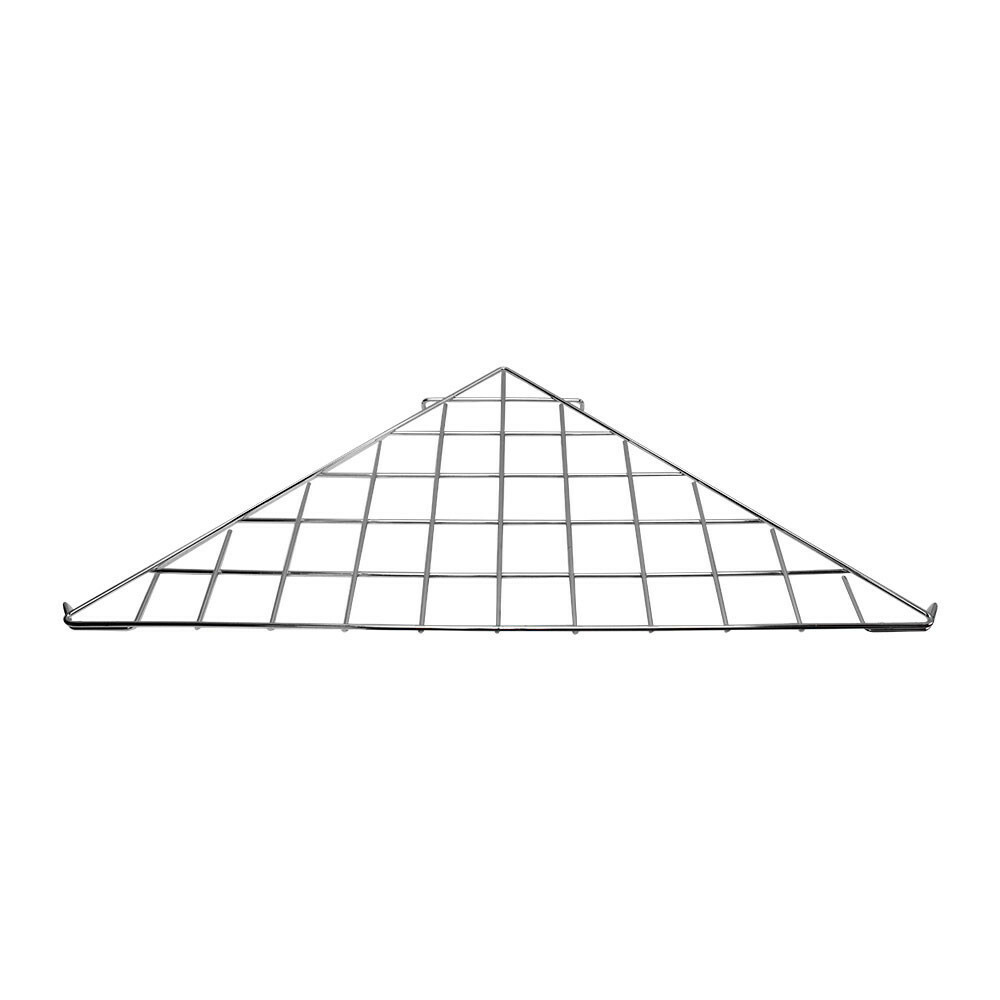 Corner Triangle Wire Grid Shelf Slat Grid 24" x 24" x 32"