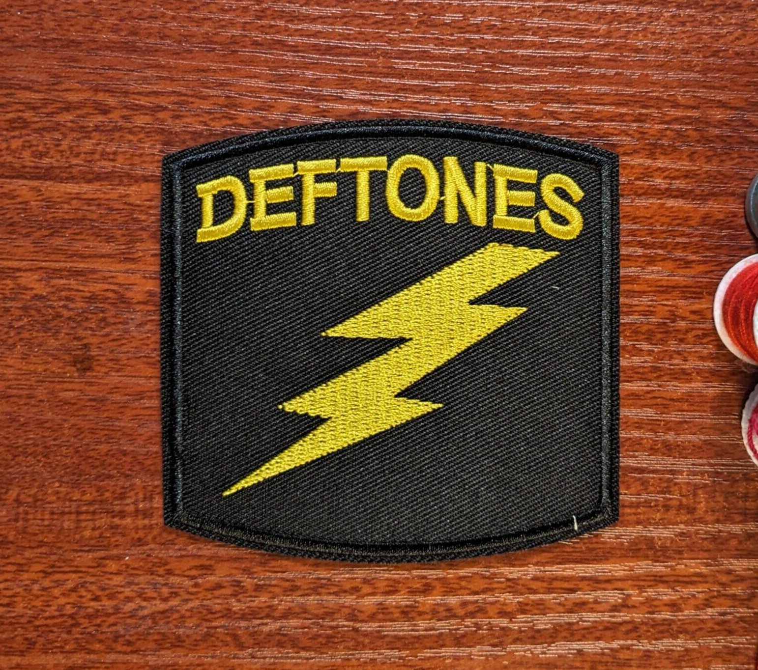 Deftones Band Patch Alternative Metal Rock Embroidered Iron On Patch 3x3.5"