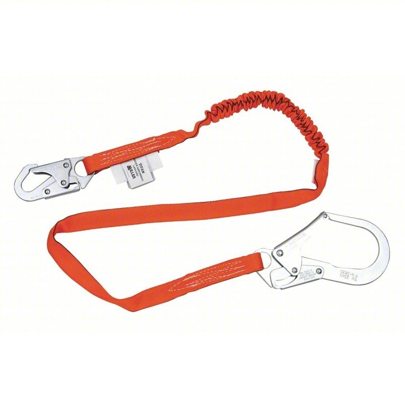 Honeywell Miller 6' Shock-Absorbing Safety Lanyard (Orange) - T5112-Z7/6FTAF