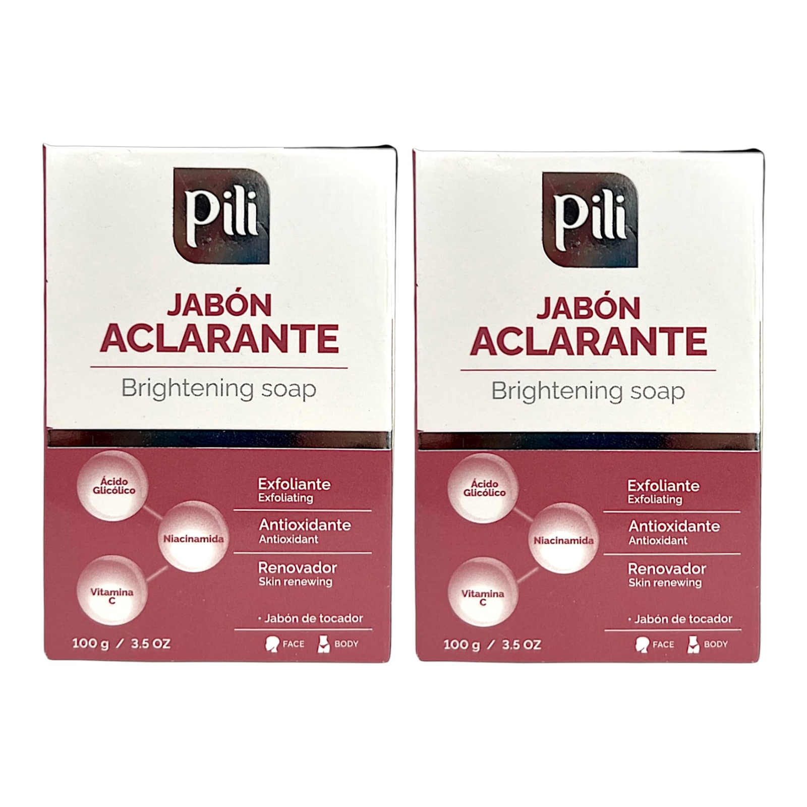 Pili Brightening Soap | Skin Brightening Soap for Face | Exfoliating Bar with