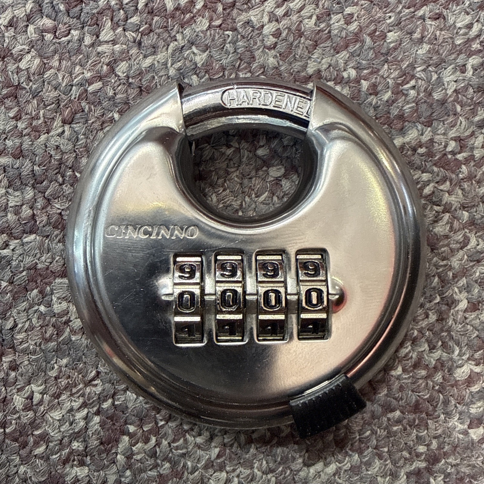 Cincianno - Combination Discus Padlock - 2-3/4in - Hardned Steel