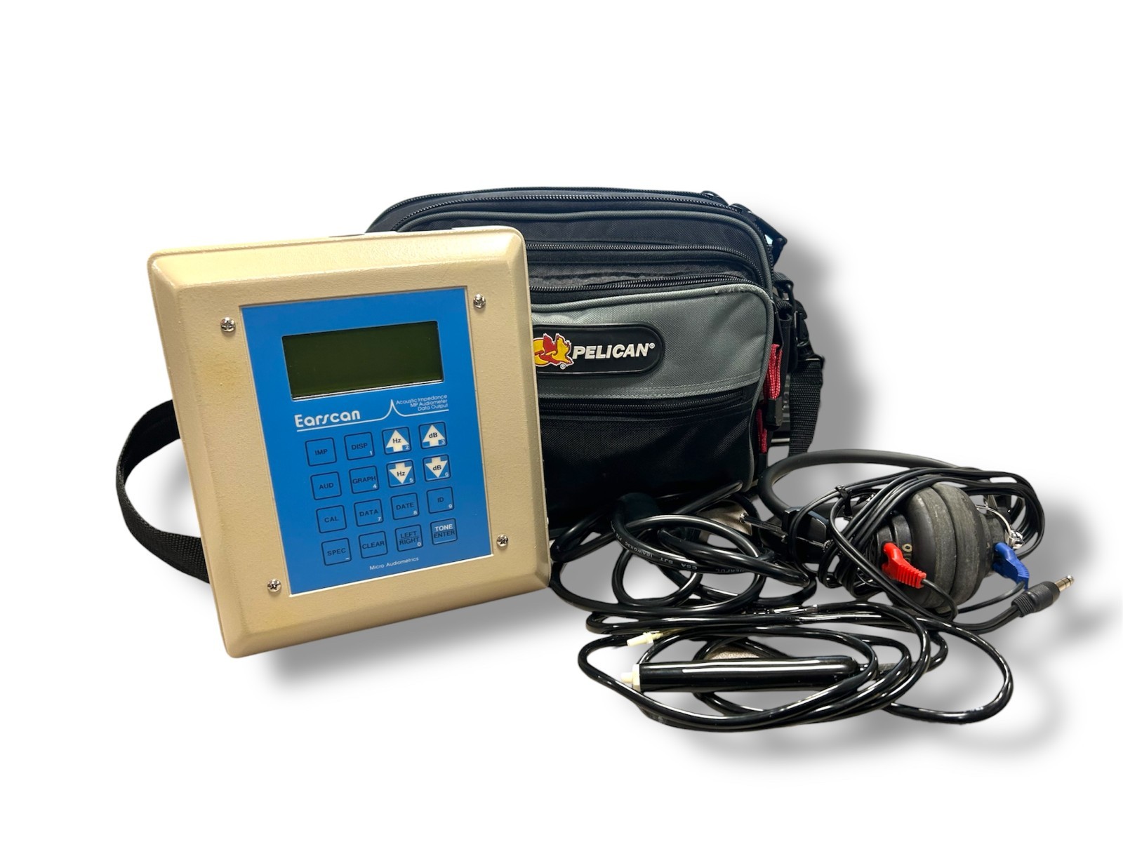 Micro Audiometrics Earscan ES-TR Pure Tone Audio Meter w Accessories