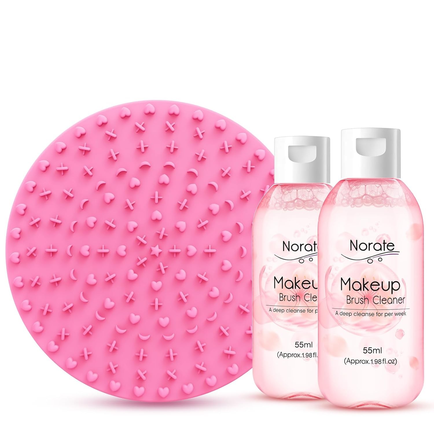 Makeup Brush Cleaner, Make Up Brush Cleaner Cleanser Solution + Brush Cleaning