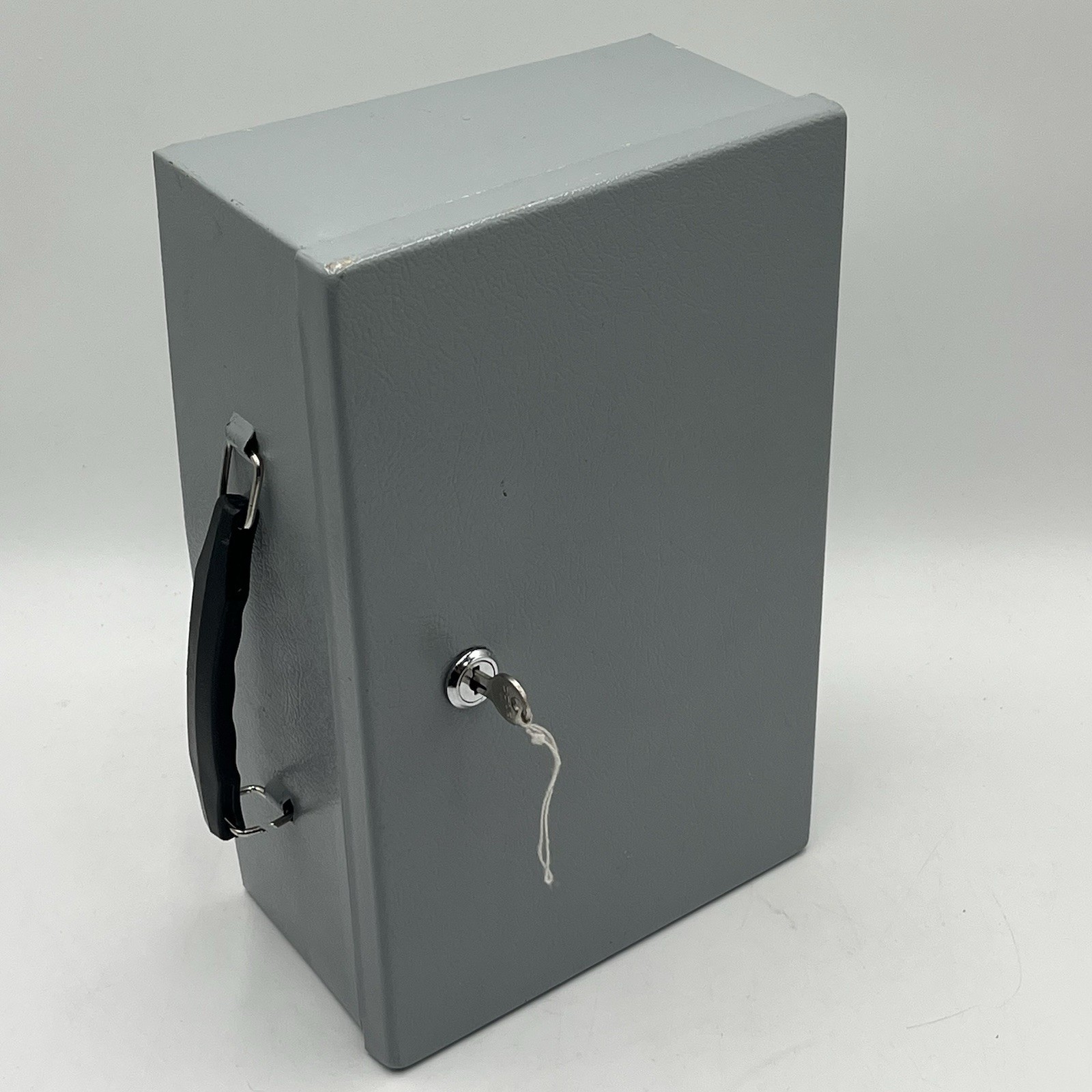 Vintage Lock Box, Key Cabinet, Firebox Valuable Storage Holder- With Keys