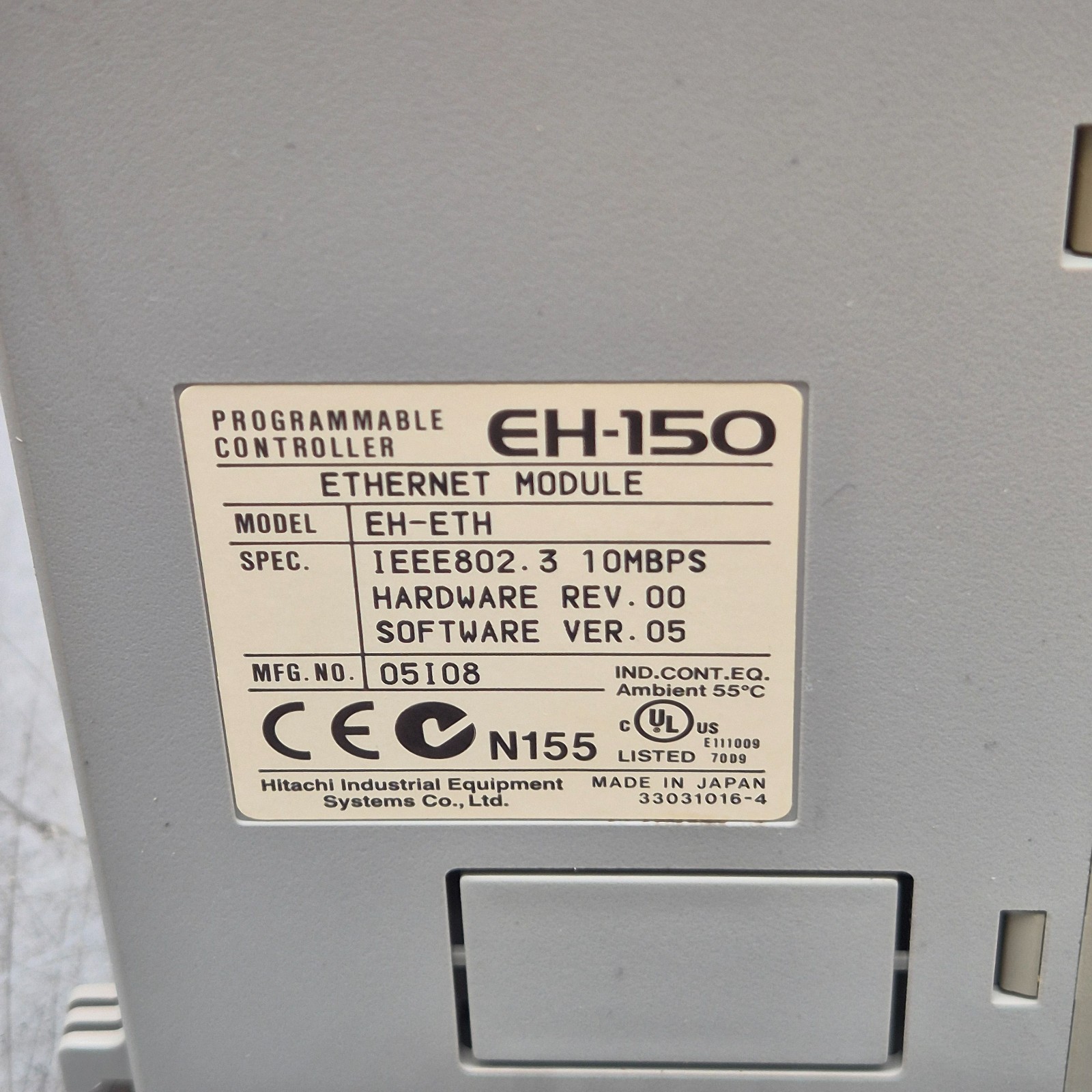 HITACHI EH-150 ETHERNET MODULE EH-ETH