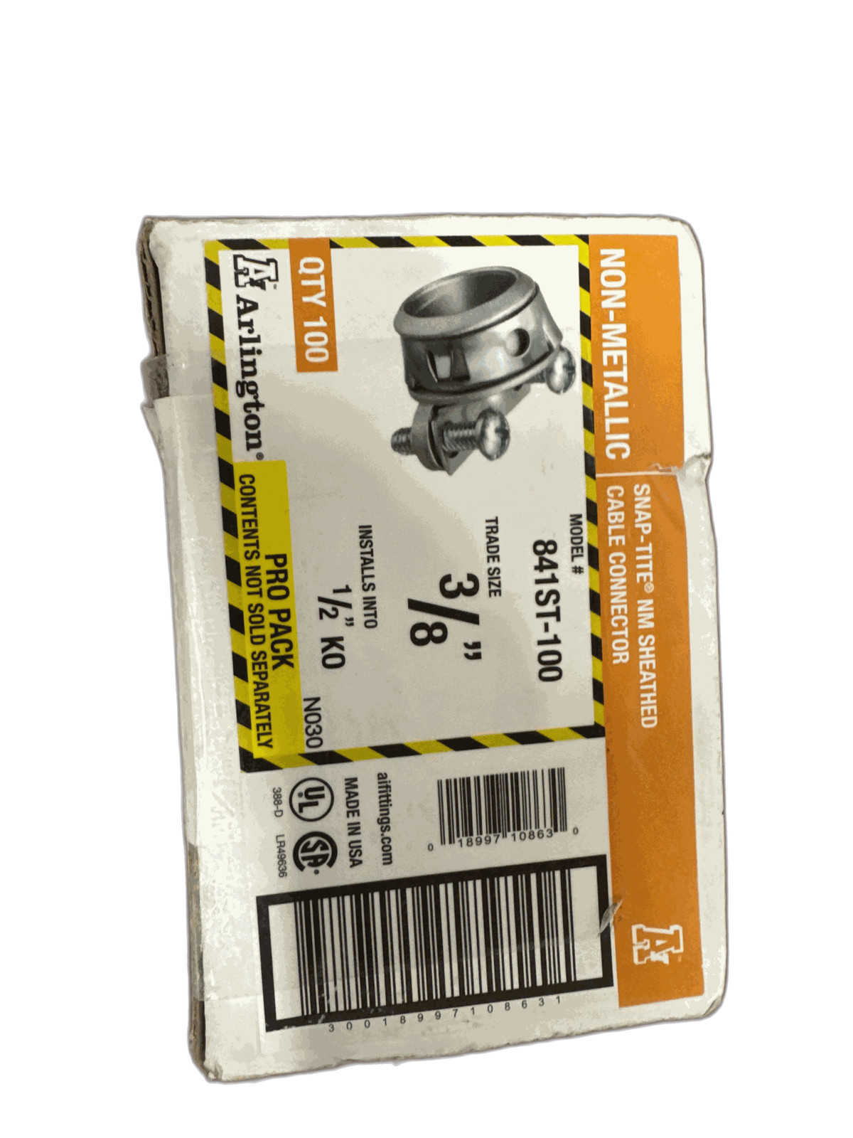 Arlington Industries 3/8 in. SNAP-TITE Connector Includes 100 units