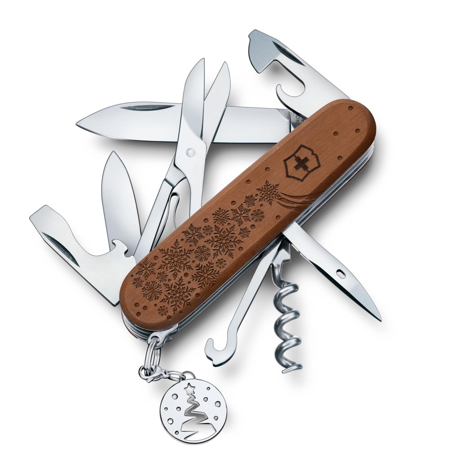 VICTORINOX Climber Wood Winter Magic 2025 Limited Knife 1.3701 12-Function Gift