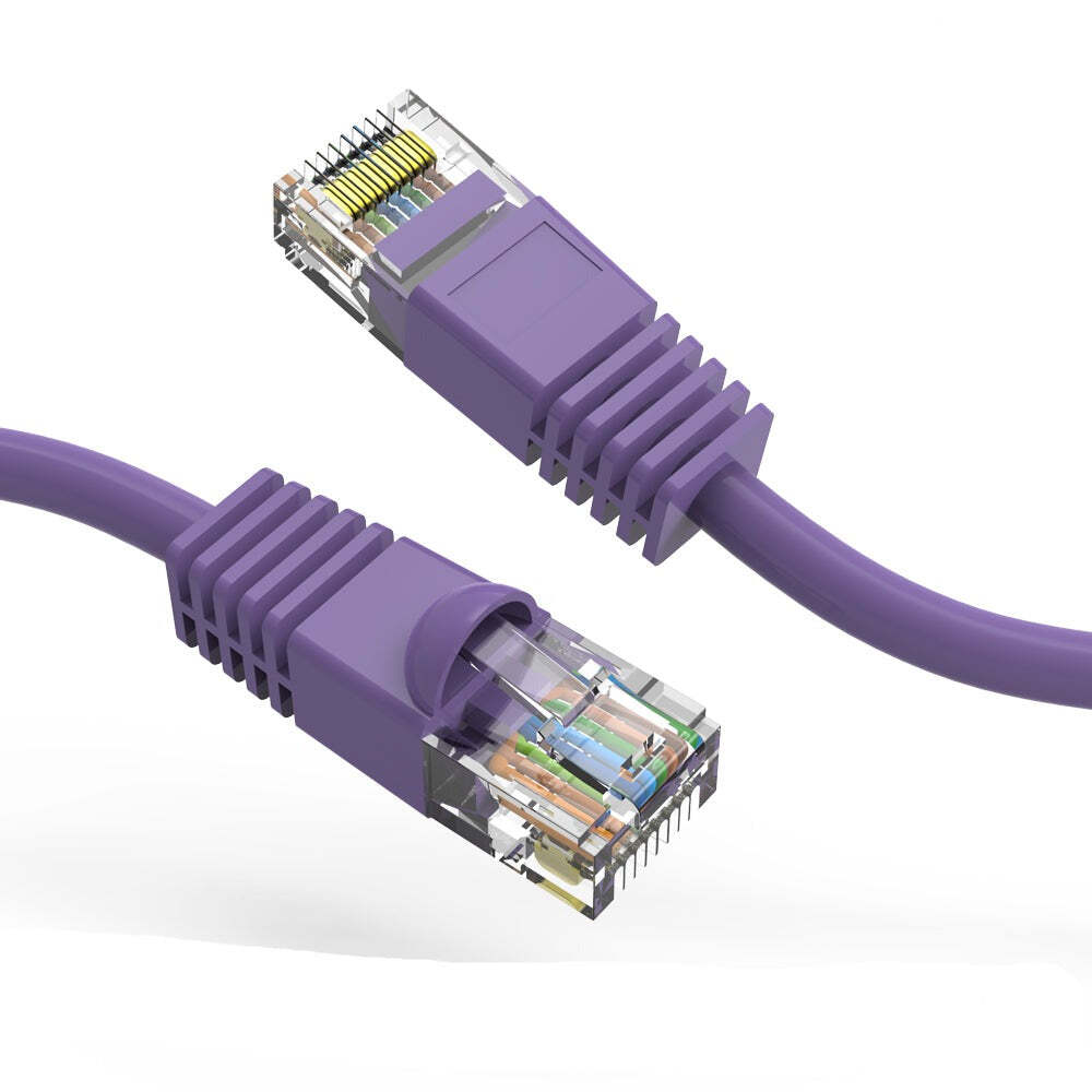 100Ft CAT6 UTP Ethernet Network Booted Cable Purple