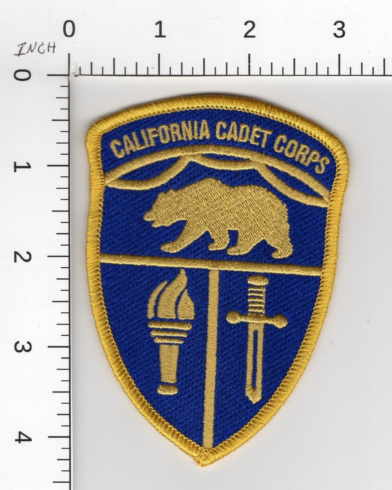 CALIFORNIA CADET CORPS ^^^ COLLECTIBLE POLICE EMBROIDERED PATCH