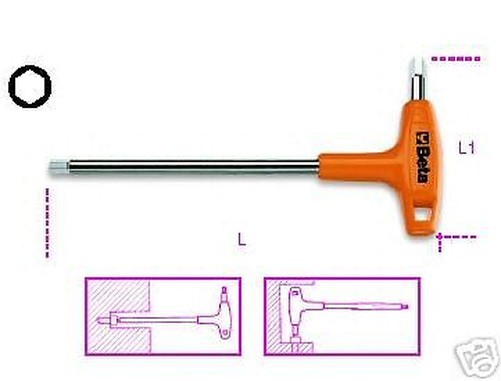 Beta 96T Hexagaon Moulded Handle Hex Key 3.5 mm