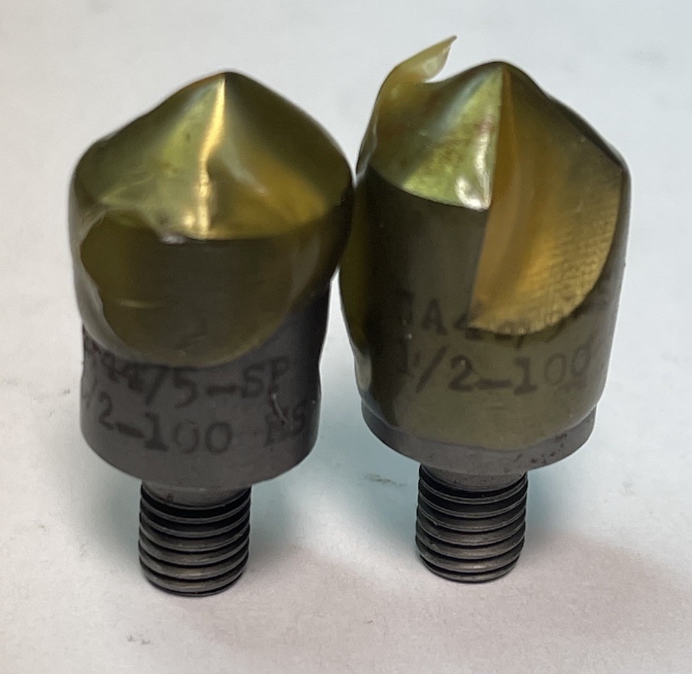 1/2 x 100° HSS Dog Leg Tool Single Flute Countersink 1/4-28 Shank Qty.2(26MY426)