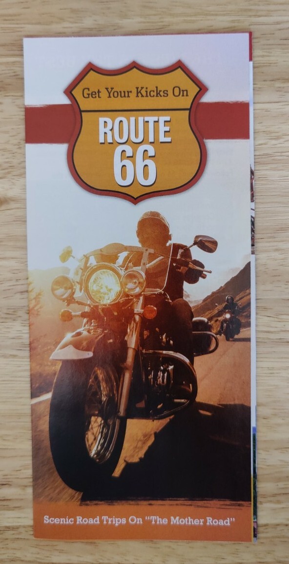 ROUTE 66 GUIDE, Informational Pamphlet, Scenic Road Trips