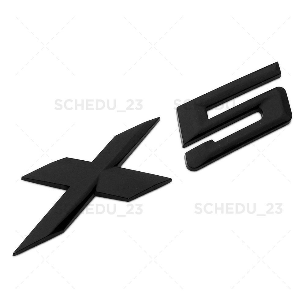 14-26 Gloss Black BMW X5 Rear Liftgate Letter Emblem Badge Trunk ABS /M Sport