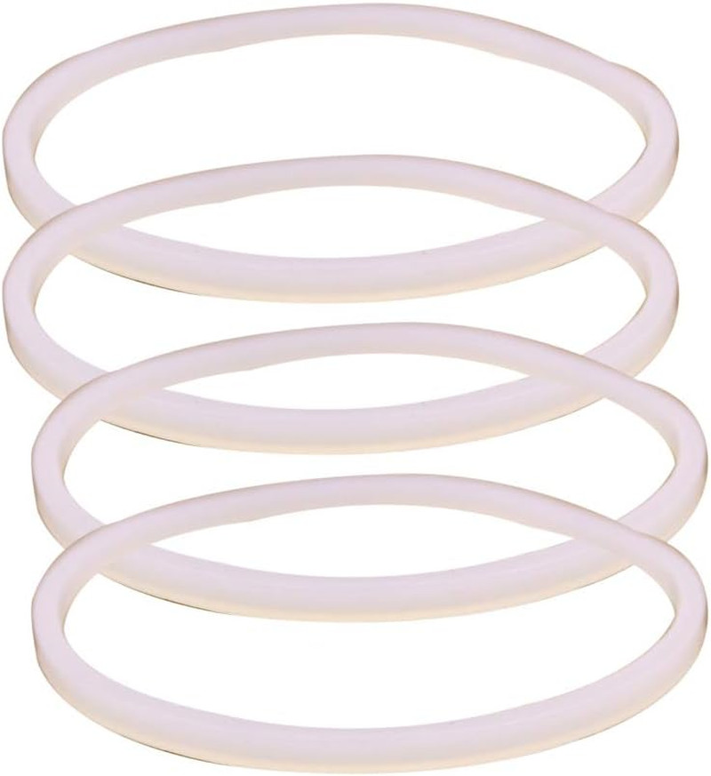 Anbige 4PCS White Rubber Sealing O-Ring Gasket Replacement Parts,Compatible with