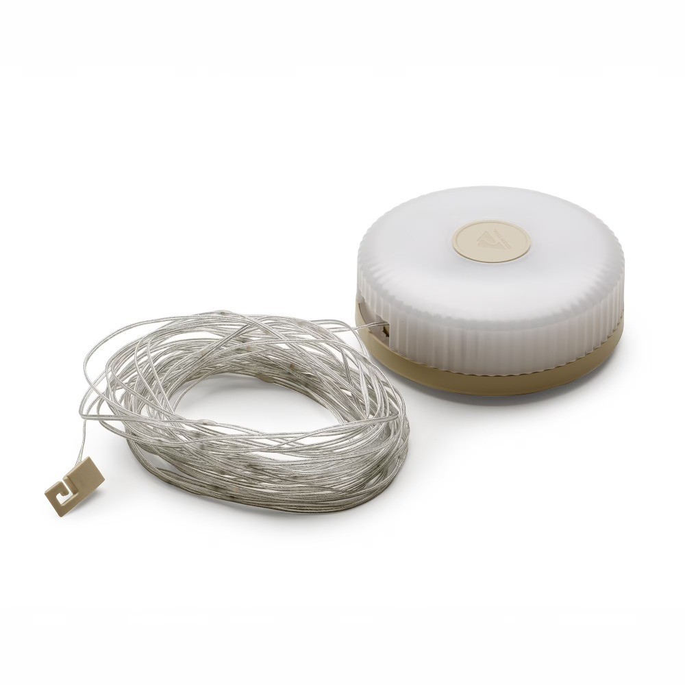 600 Lumen 2-in-1 Camping Light with 32.5 ft LED String Lights Portable Lantern