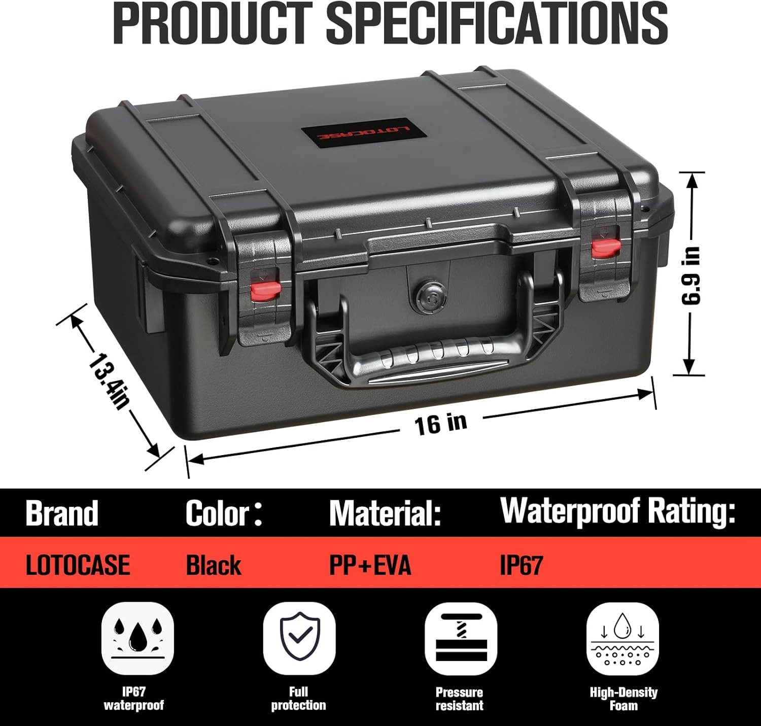 TSA Approved Gun Case for Pistol - Holds Multiple Handguns Case | Air Travel Har