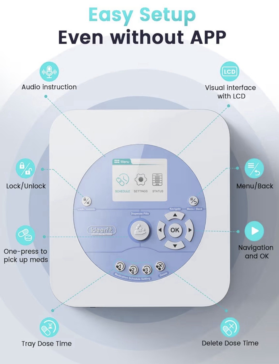 42-Day Automatic Pill Dispenser