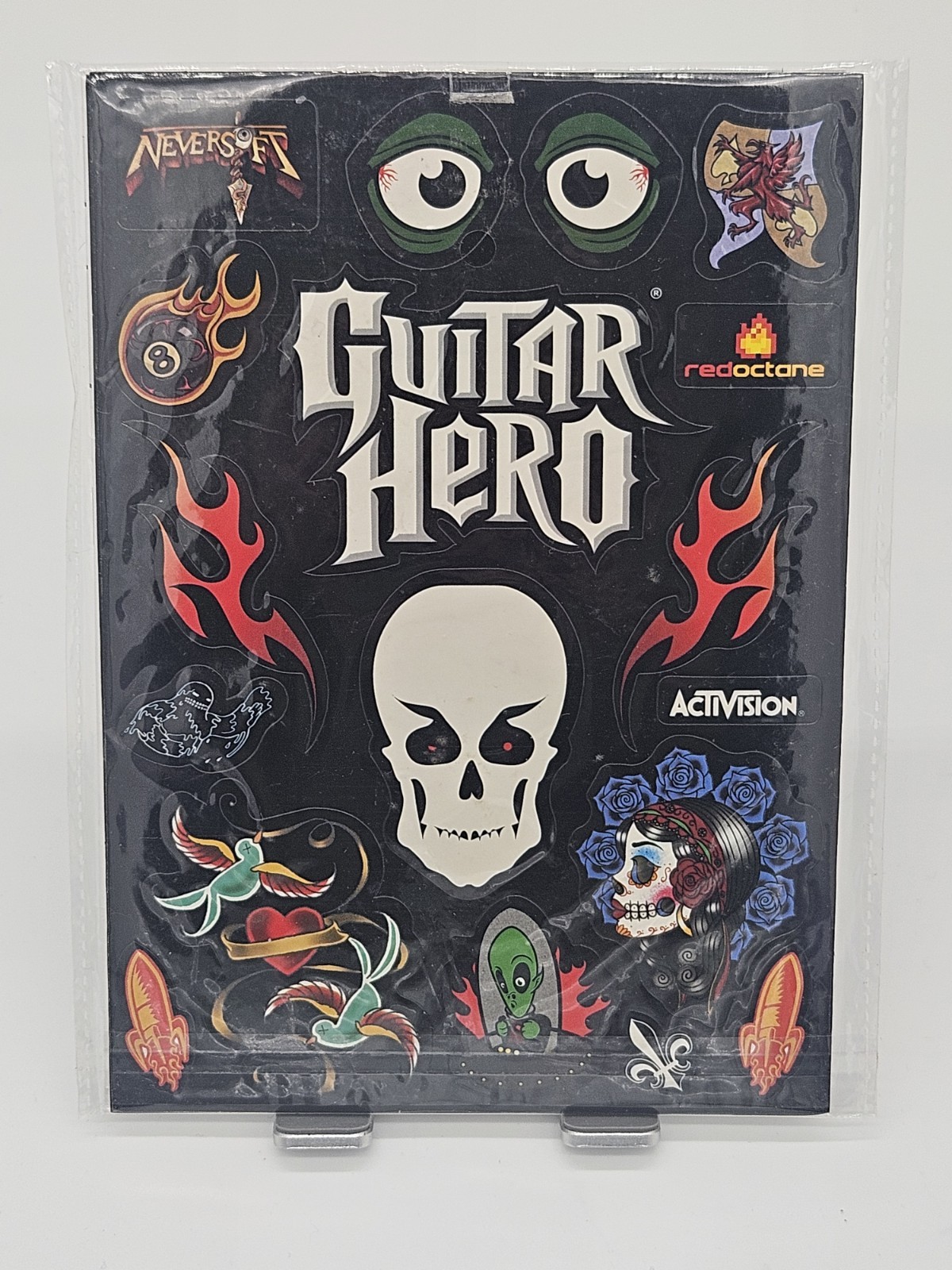 GENUINE Guitar Hero World Tour Decals / Stickers Set Activision - NEW