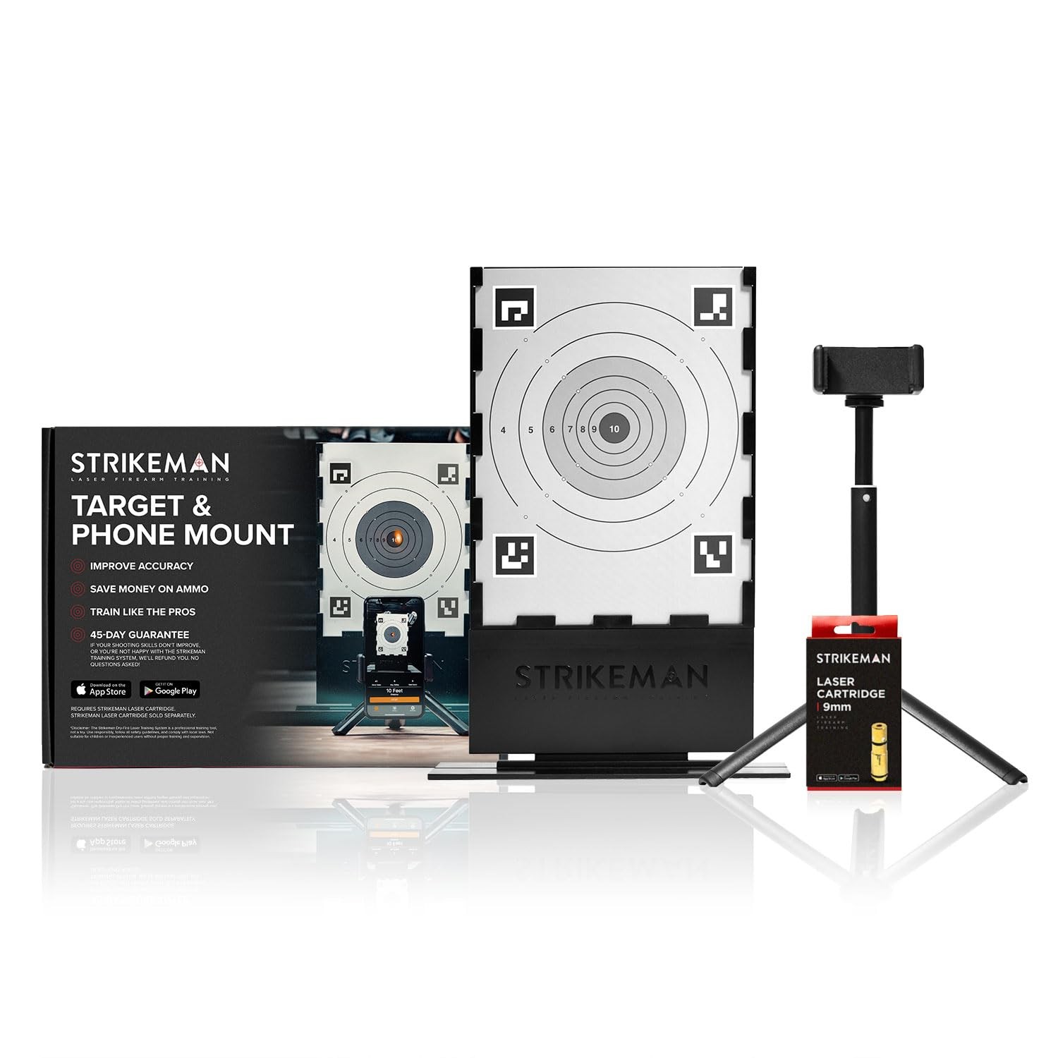 Strikeman 9mm Dry-Fire Laser Training System - Great for Target Shooting