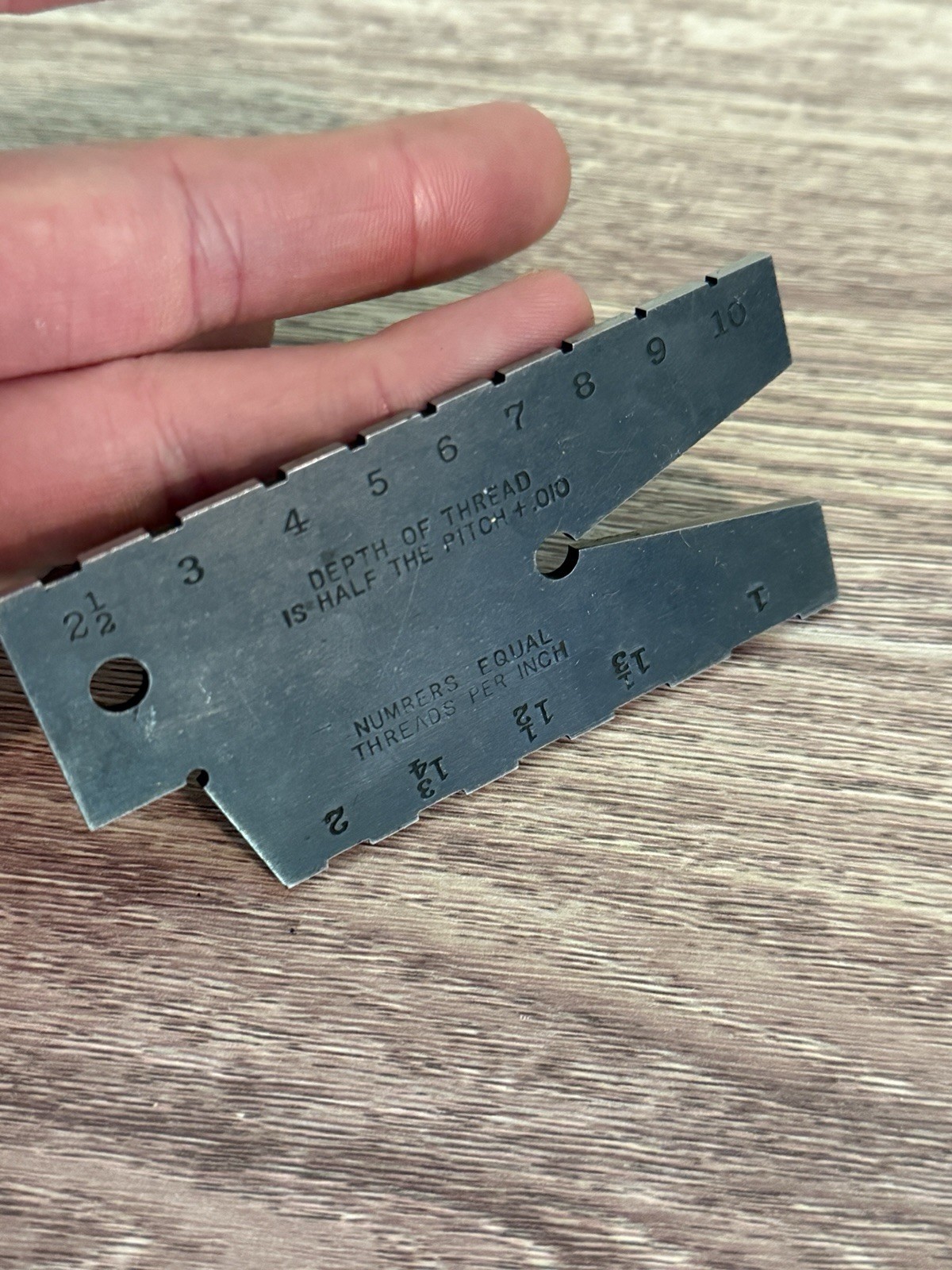 Vintage L. S. Starrett No. 284 29° Screw Thread Tool Gauge Machinist Tool USA