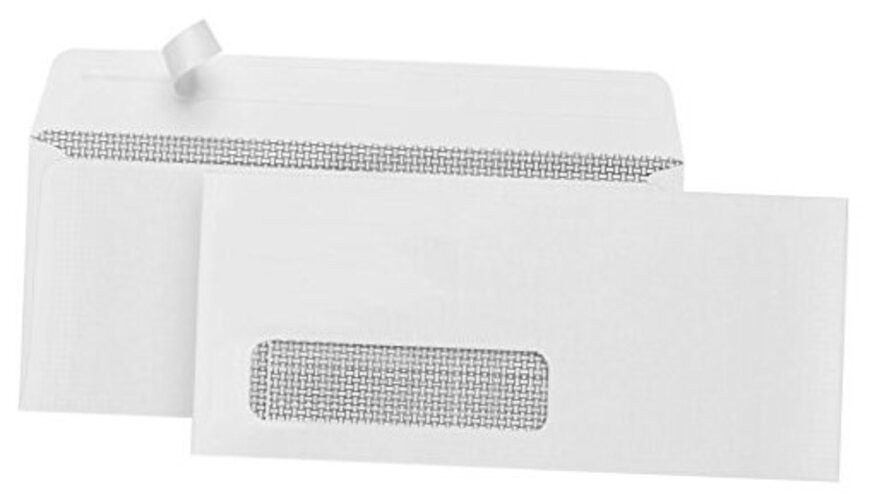 Blue Summit 500 Left Window Envelopes Self Seal #10 -QuickBooks Invoices,