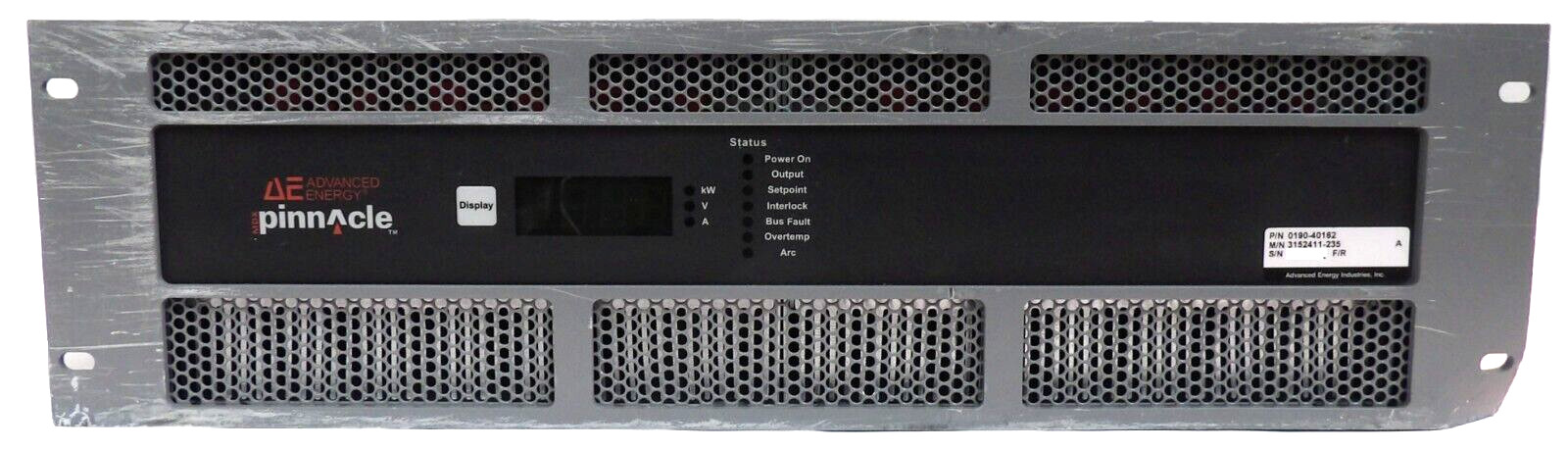 MDX Pinnacle 20kW AE Advanced Energy 3152411-235 DC Power Supply Untested As-Is
