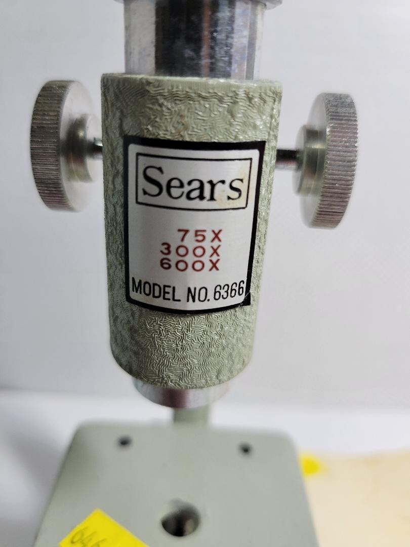 Vintage Sears Microscope #6366 & Milben Prepared Slides Micro-Organisms