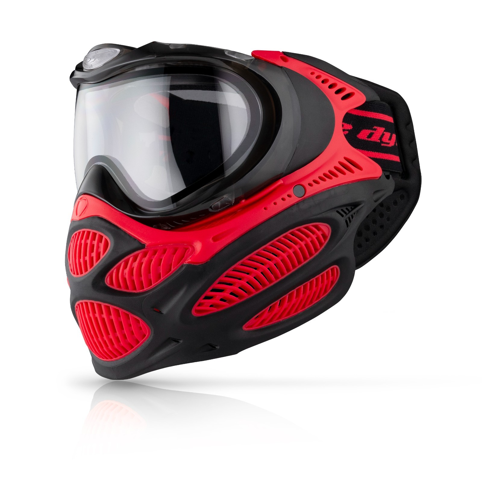 Dye Paintball i3 Pro Protective Padded Gear Goggle System Mask Fire Red