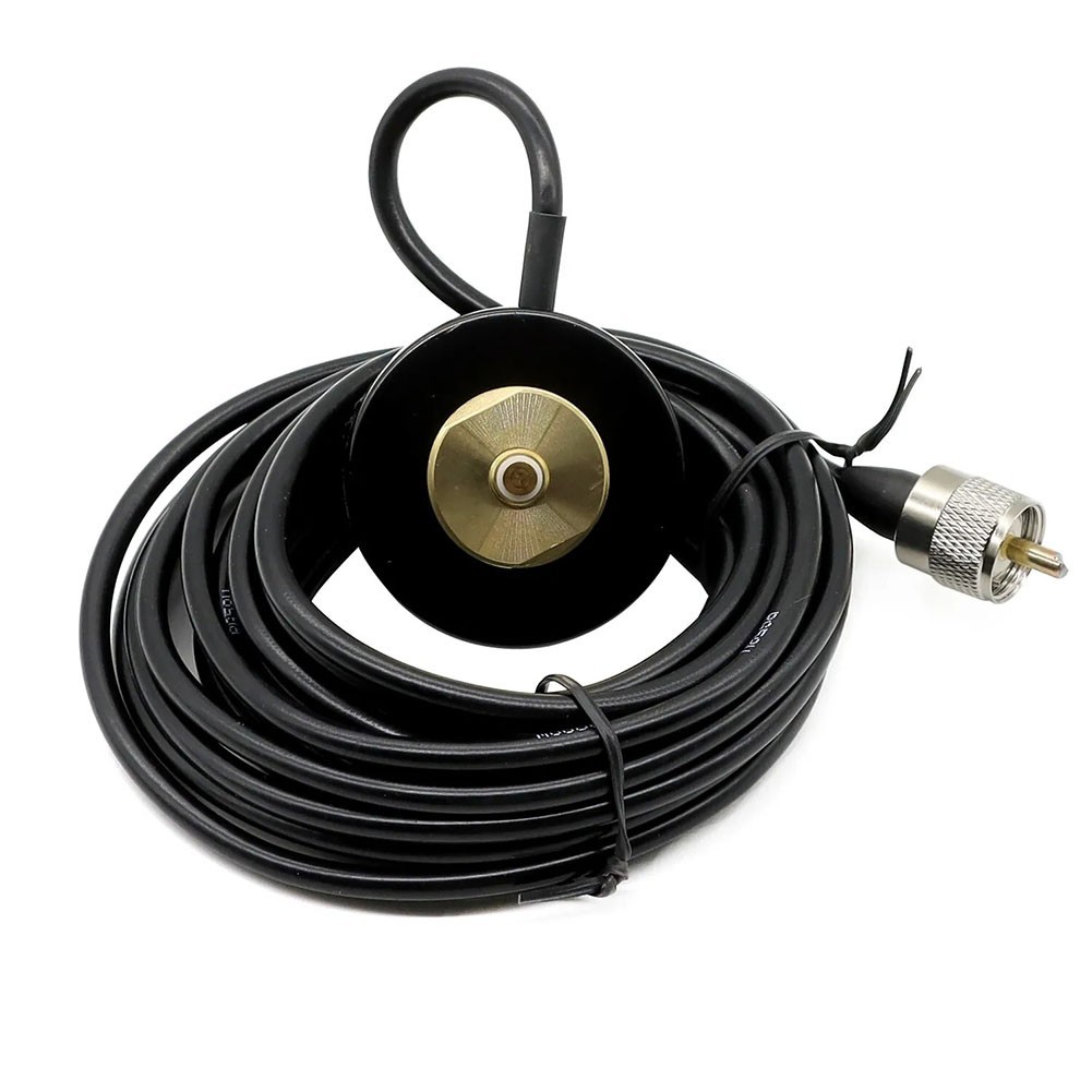 Reliable NMO Antenna Mount Base with Strong Magnet PL259 Connector 5M Cable