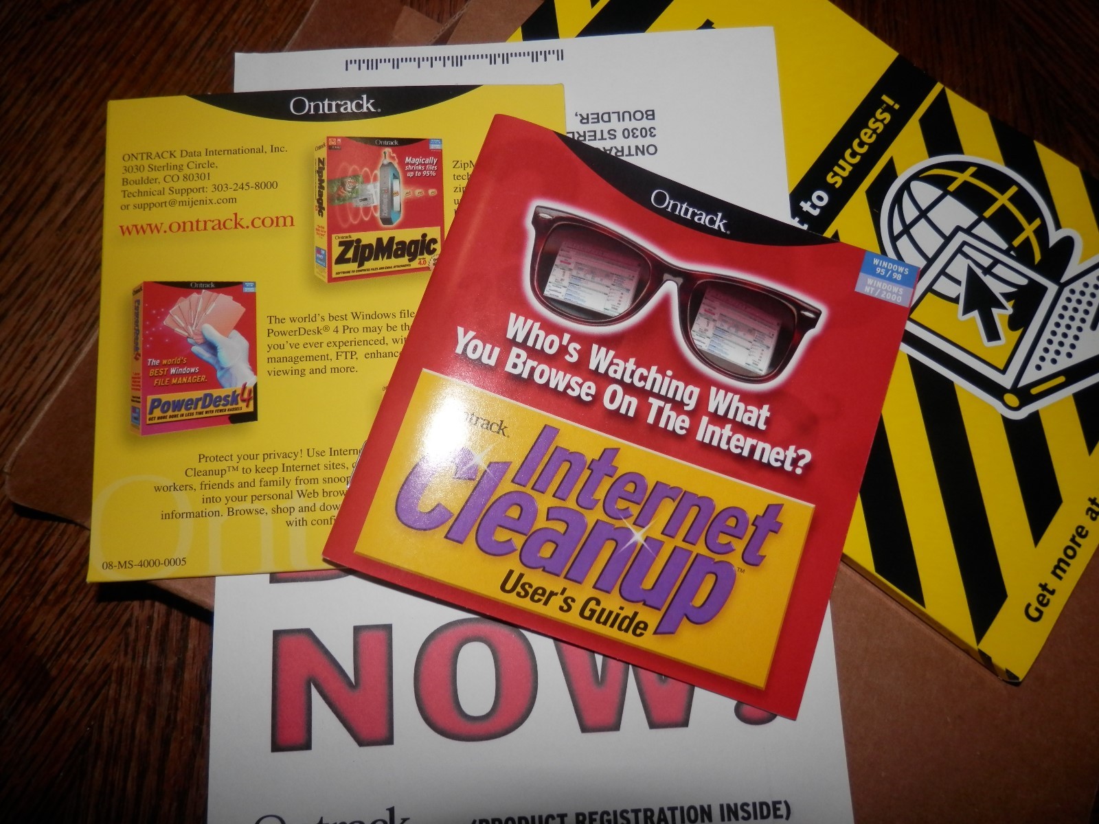 Ontrack Internet Cleanup Windows 95/98/Nt/2000, Mint Condition Software