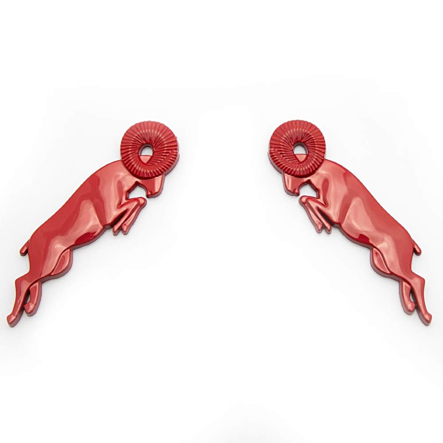 2Pc 3D Car Emblem for Leaping Ram Emblem Body Fender Emblem Premium Car Namep...