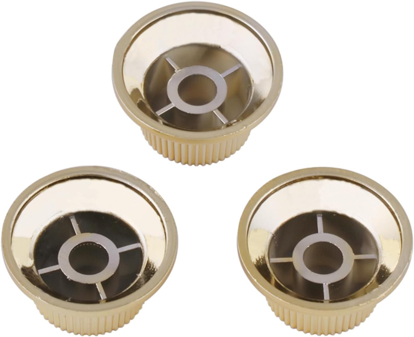 3pcs Gold Guitar Volume Tone Control Knobs Set Fit Strat ST