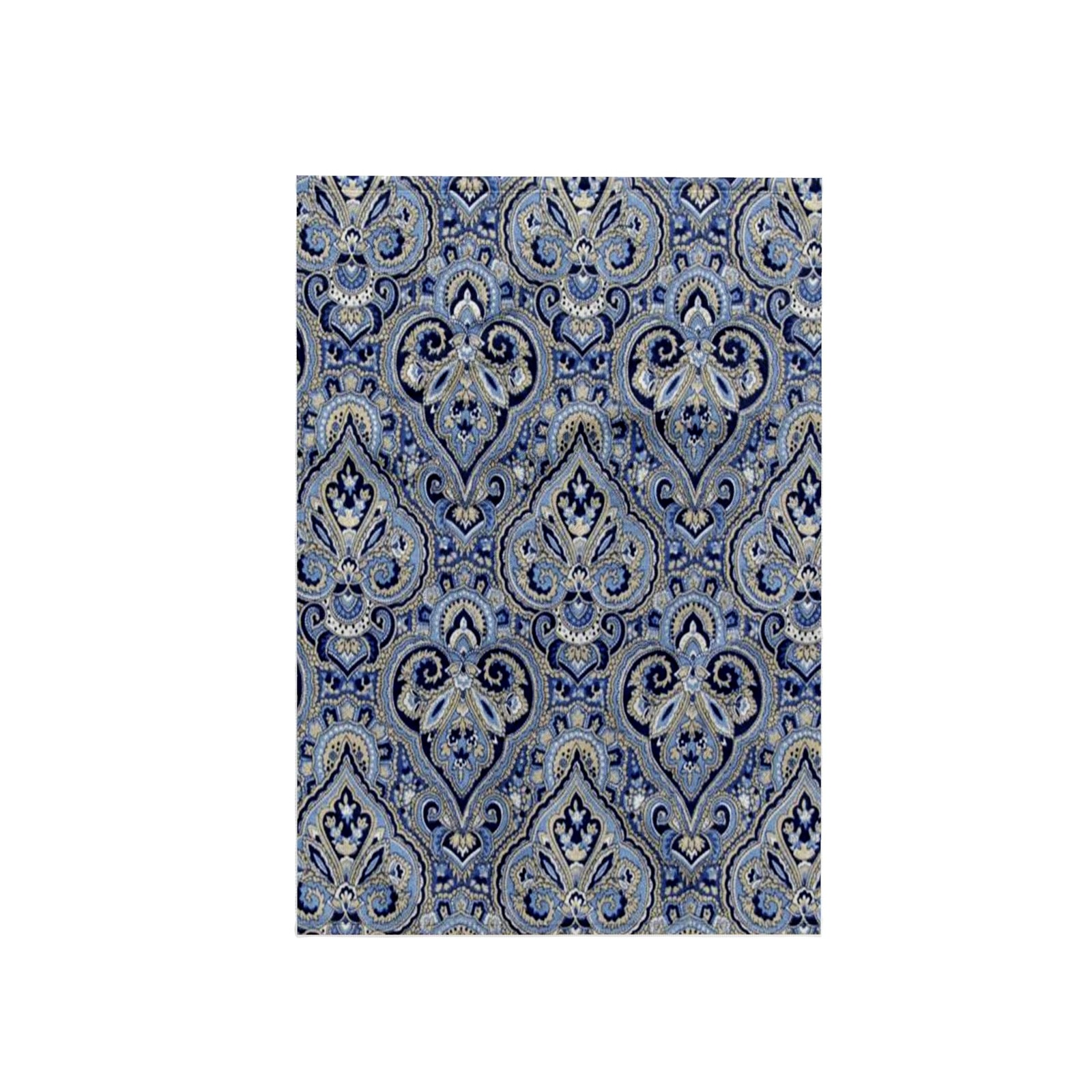 3D Rose TWL_59830_1 French Paisley Blue, 15" x 22"