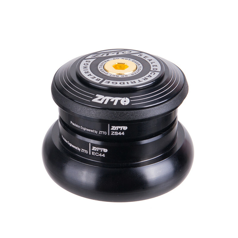 New ZTTO Bike Headset 4444T 44mm CNC 1 1/8"-1 1/2" Straight Tube Frame Headset