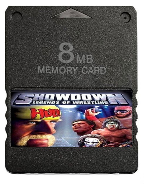 Showdown Legends of Wrestling PlayStation 2 PS2 Memory Card Unlocked Saves