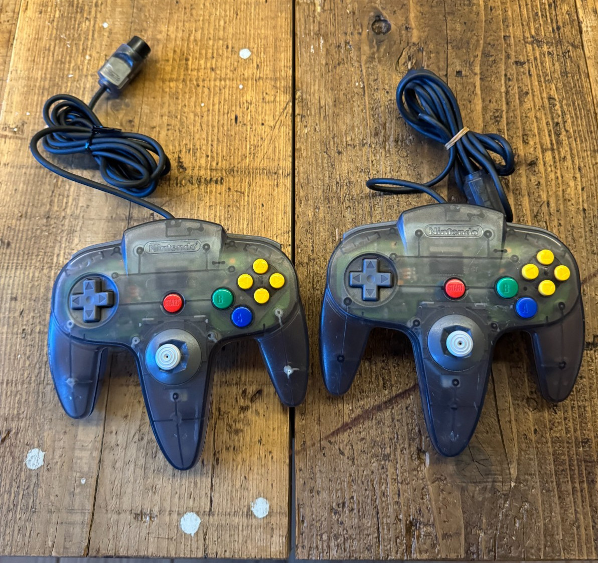 Nintendo 64 N64 OEM Smoke Gray Controller Clear Black