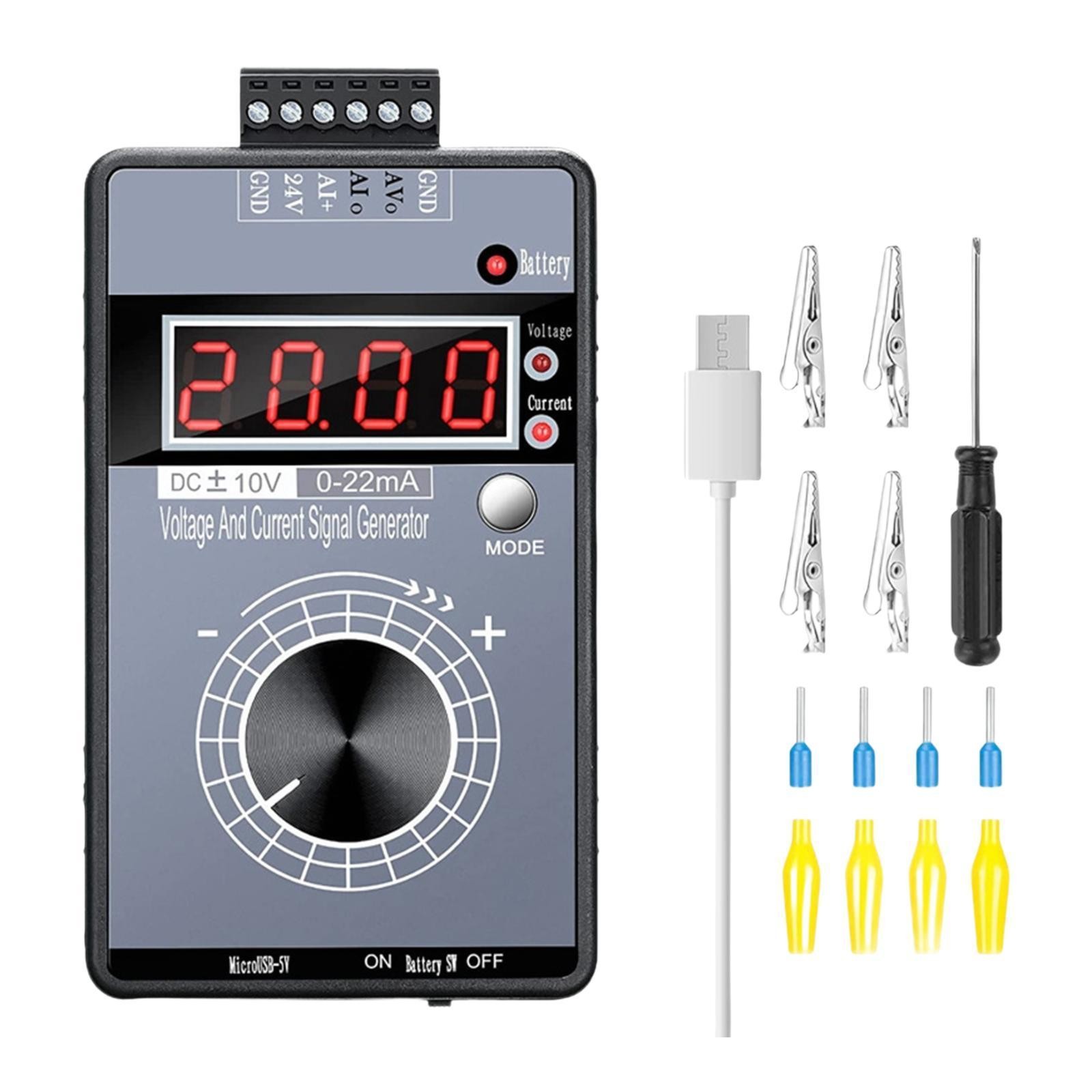 Adjustable Signal Generator Rechargeable Panel Value Adjusting 0-20MA 4-20MA