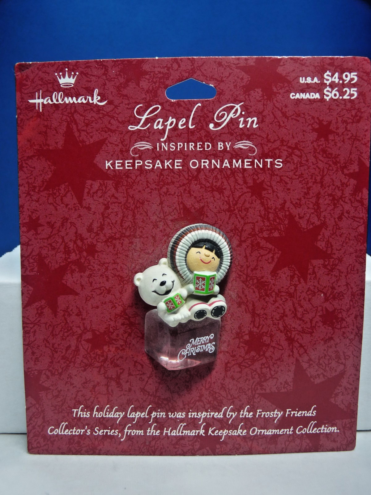 HALLMARK LAPEL PINS PUPPY LOVE & FORSTY FRIENDS