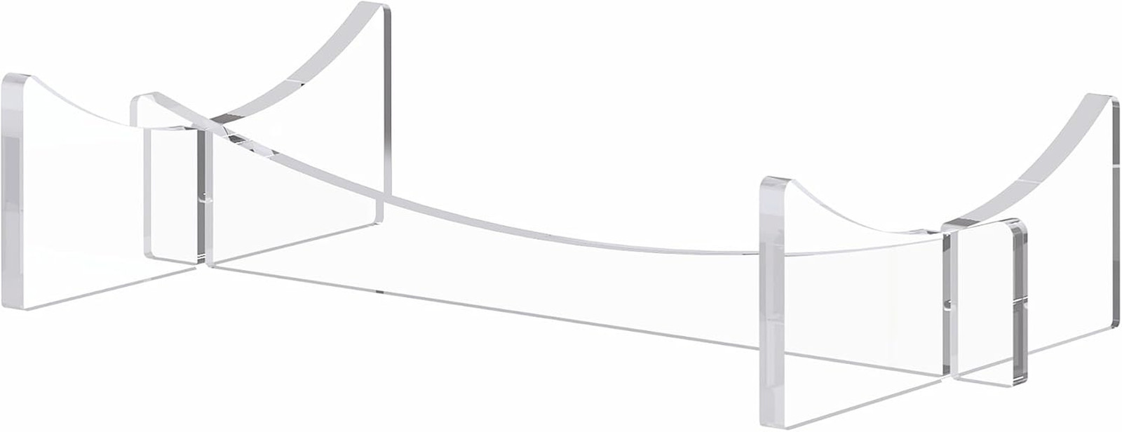 Football Stand Holder, 2-Pack Acrylic Display Stand for Rugby Ball, Clear Rack f