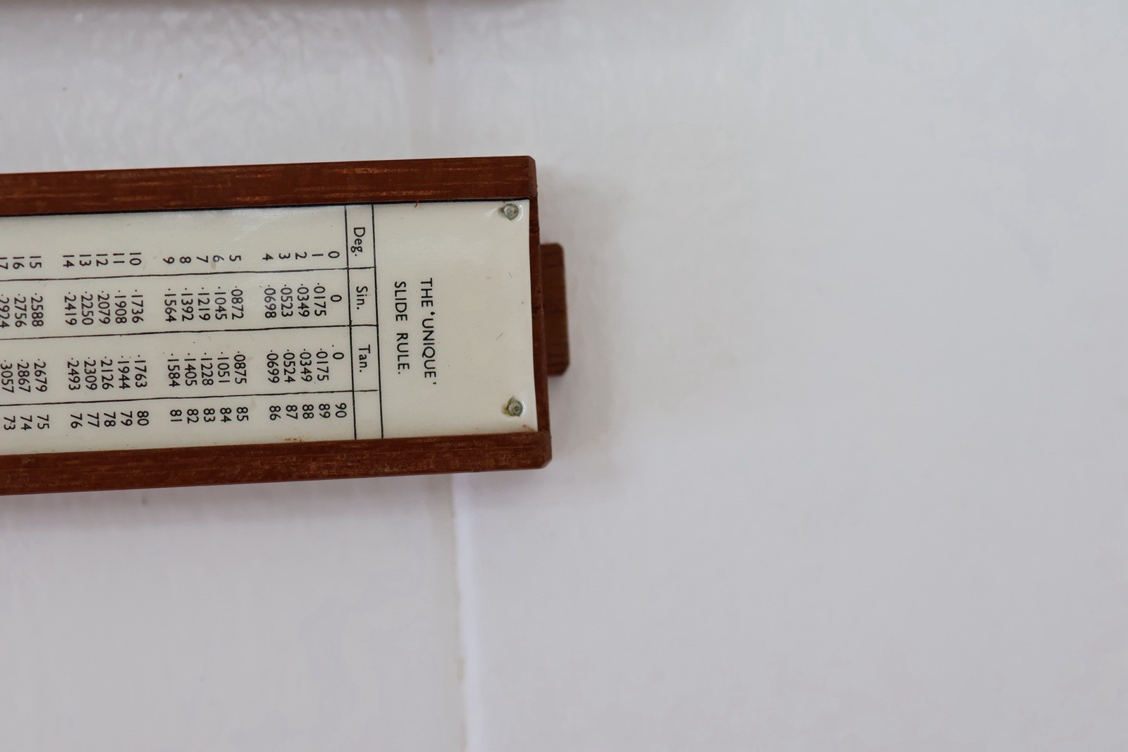 Vintage Unique Log Slide Rule Ruler 12”