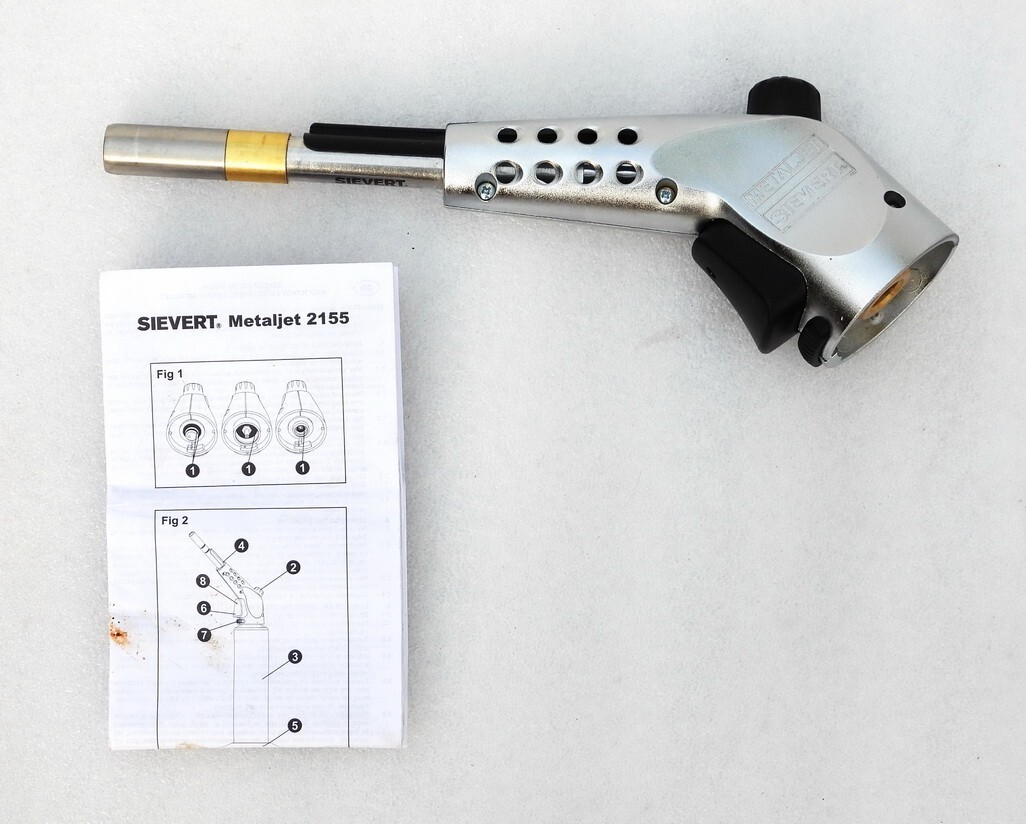NOS SIEVERT METALJET NO.2155 - 2400C HEAVY-DUTY PROFESSIONAL BLOW TORCH SYSTEM