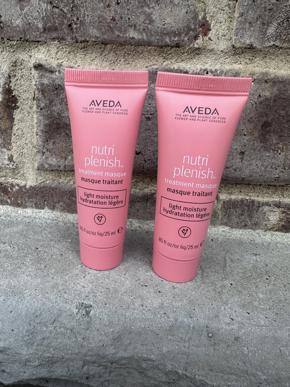 Aveda Nutri Plenish Treatment Masque .85 fl oz Travel 2 Tubes Light Moisture