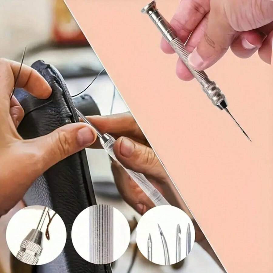 5pc Leather Sewing Needle Set DIY Leather Craft Shoe Repair & DIY Handcraft Tool
